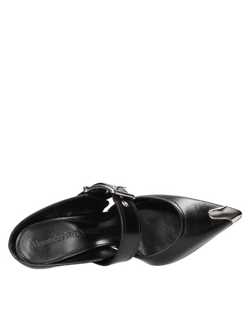 Leather mules ALEXANDER MCQUEEN | 709993 WHSWD 1081NERO